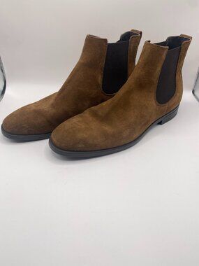 To Boot New York Mens Kelley Suede Chelsea Boots Brown Size 9